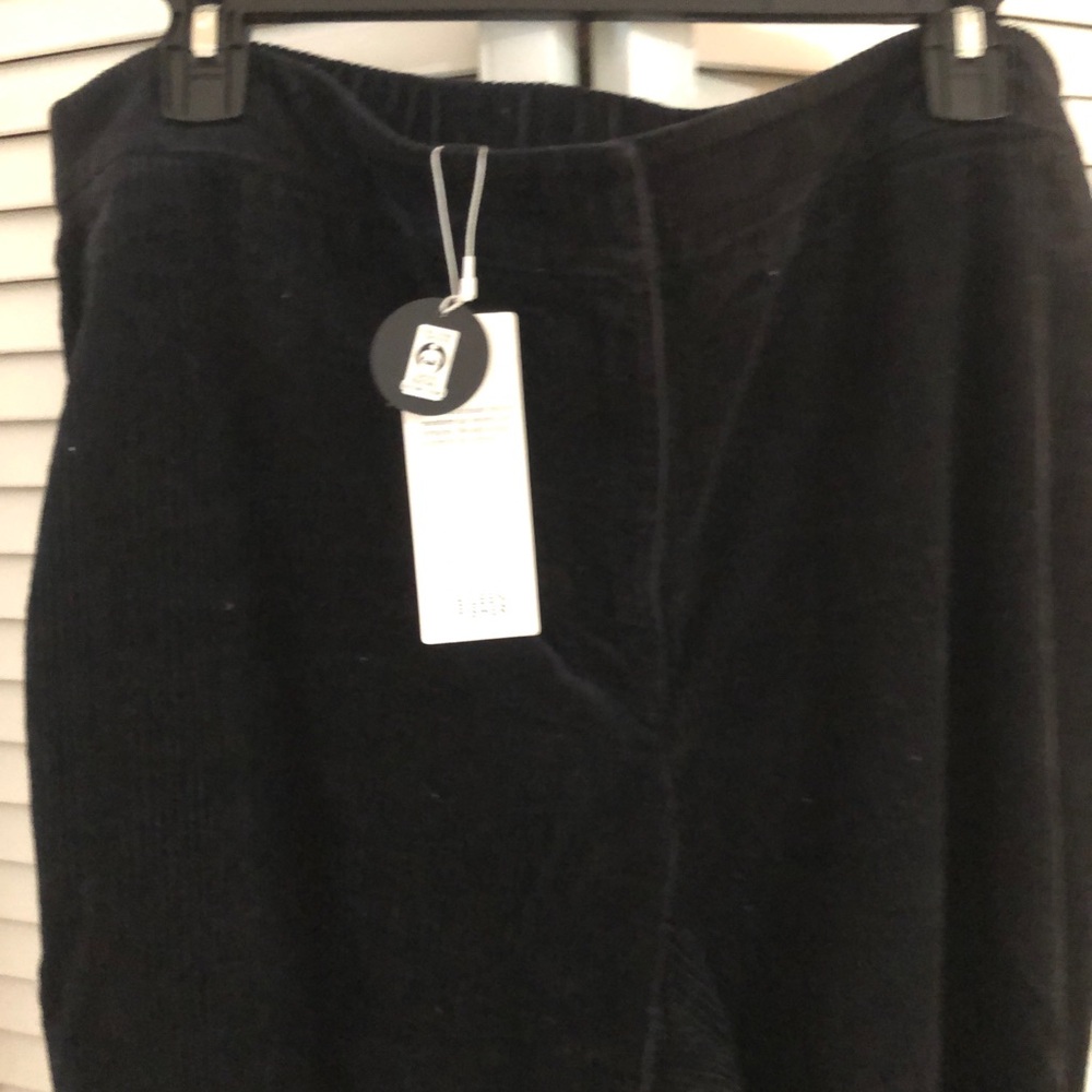 Eileen Fisher Black Wide-Leg Corduroy Pants 1X New With Tag - Picture 6 of 8